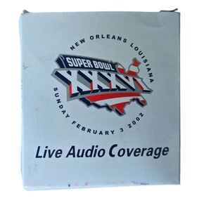 2002 Superbowl XXXVI New Orleans Transistor Radio.